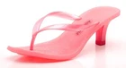 Aquarela Women's High Heel Jelly Beach Flip Flops Sandals 223-999