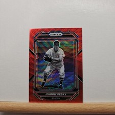 2023 Panini Prizm Baseball Johnny Pesky base RUBY WAVE Prizm card # 231