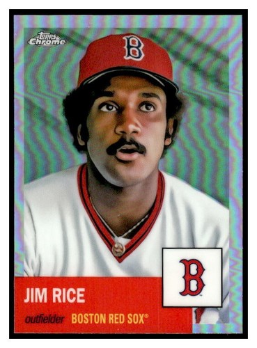 2022 Topps Chrom Platin Anniversary Refraktor 398 Jim Rice Boston Red Sox