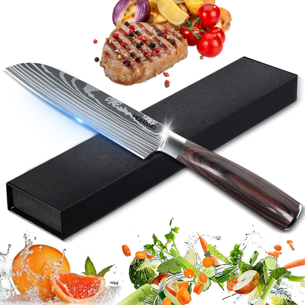 5 Inch Santoku Knife Kitchen Chopping Knives for Vegetable Fruit Cutting Slicing