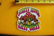 Happy Hour HH Sunglasses Mushroom Psychedelic Trip Out Z26 Skateboarding STICKER