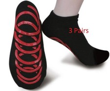 nama stayfit Antibacterial Non Slip Yoga Grip Socks For Adults 3 Pairs 