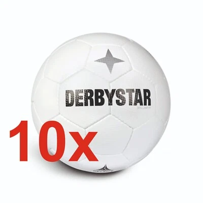 10x Derbystar Brillant TT Classic v22 weiß Größe 5 11365 10er Ballset NEUWARE !!