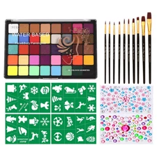 Face Paint Palette Set Professional Multiple Body Painting E9O8