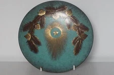 German WMF Patinated Copper Wall Plate - Xmas Theme - Paul Haustein - c.1920
