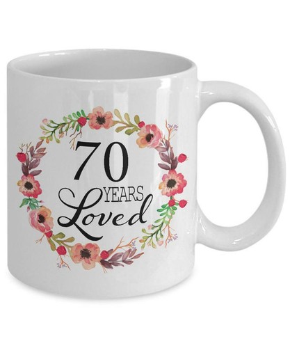 Geschenke zum 70. Geburtstag für Frau - 70 Jahre Frau - 70 Jahre seit 1955 geliebt - Bild 3 von 3