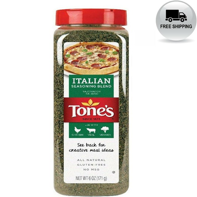 Tone's Italian Seasoning Classic Blend of Herbs 6 Oz for sale online