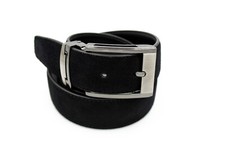 Marco Valentino Men's Black Suede Belt
