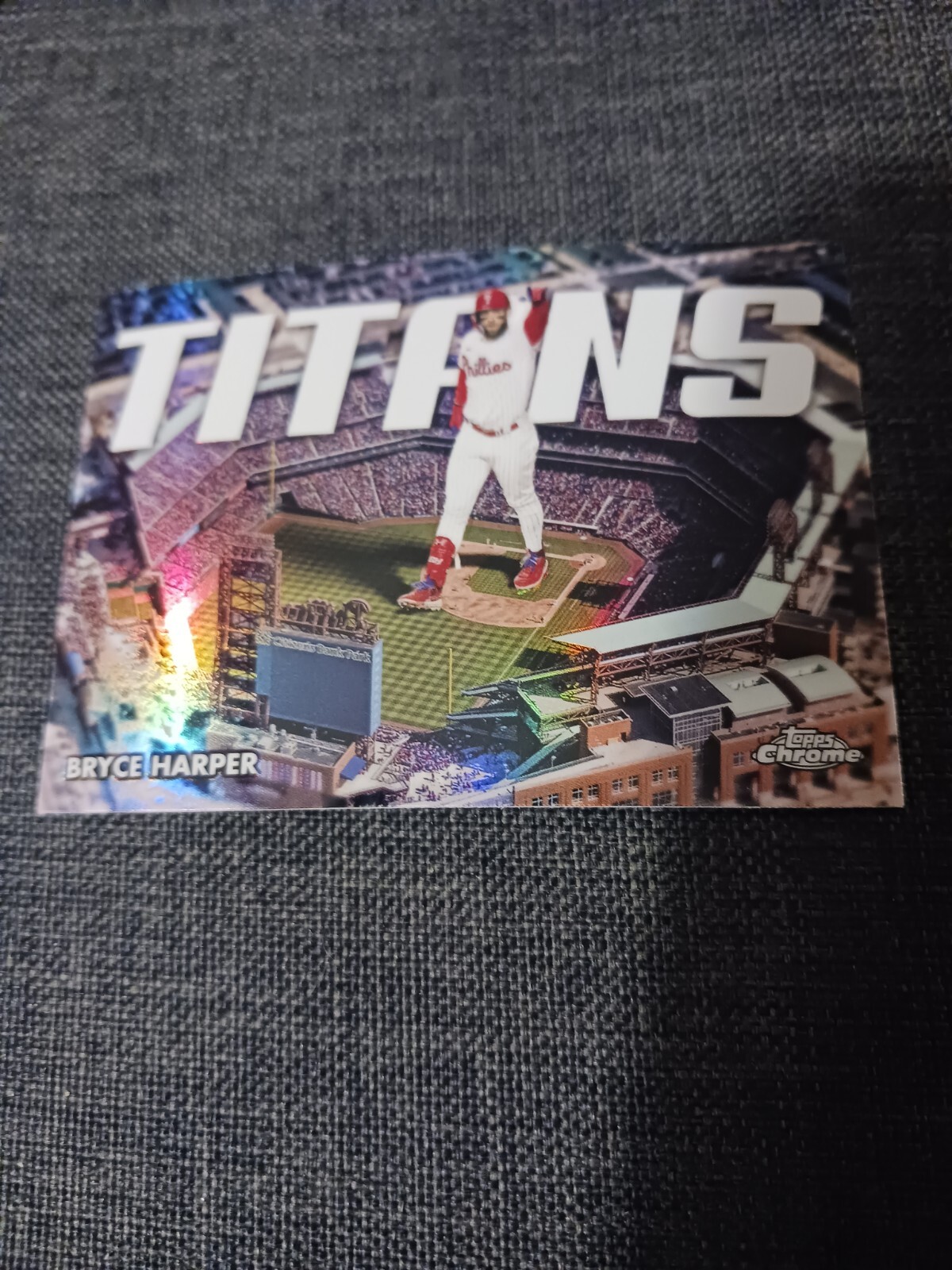 Bryce Harper 2023 Topps Chrome TITANS Refractor #CT-2 Philadelphia Phillies