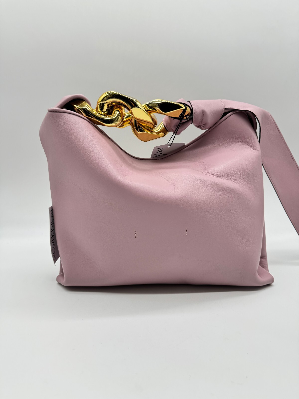 Jw Anderson Medium Leather Chain hobo bag in Pale Pink image 8