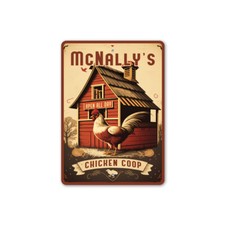 Custom Family Name Chicken Coop Sign