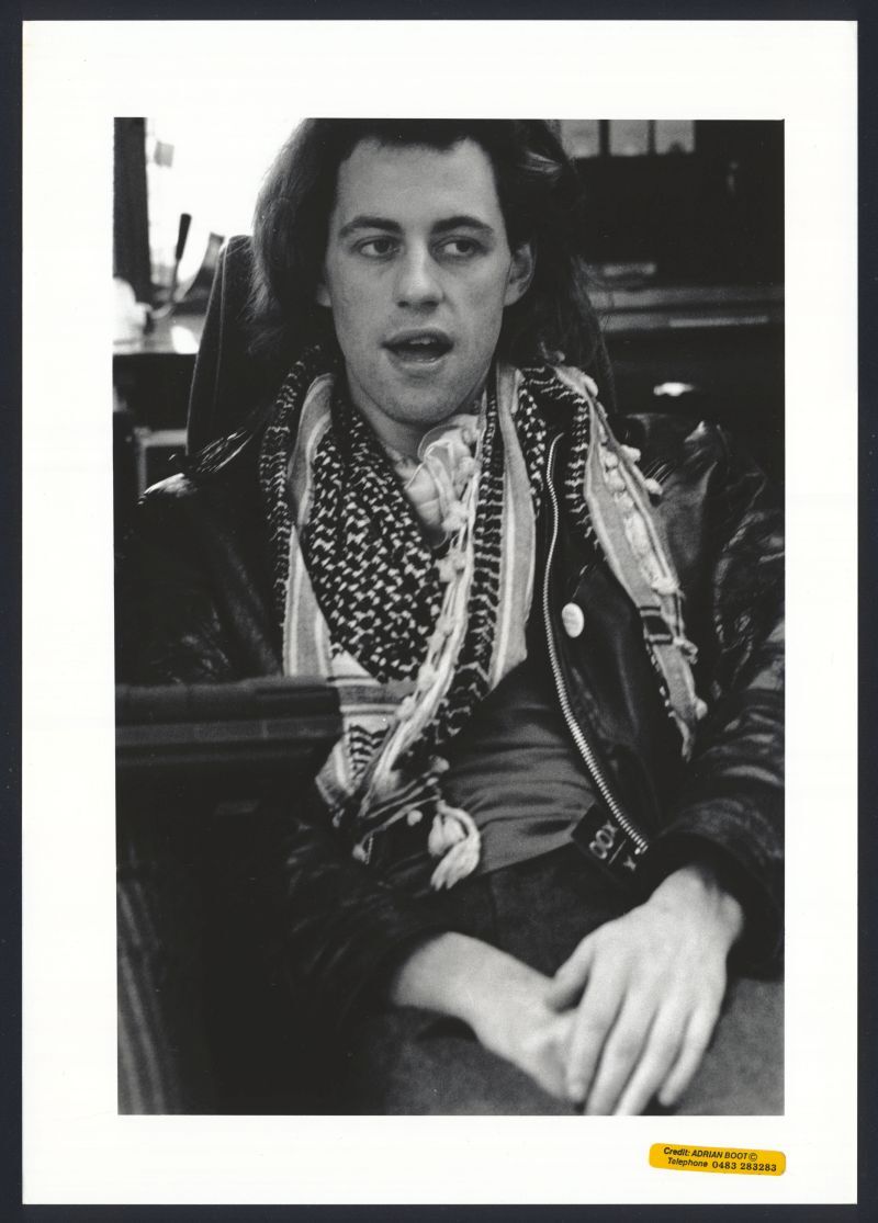 1970s BOB GELDOF Oversize Original Photo DO THEY KNOW IT'S CHRISTMAS