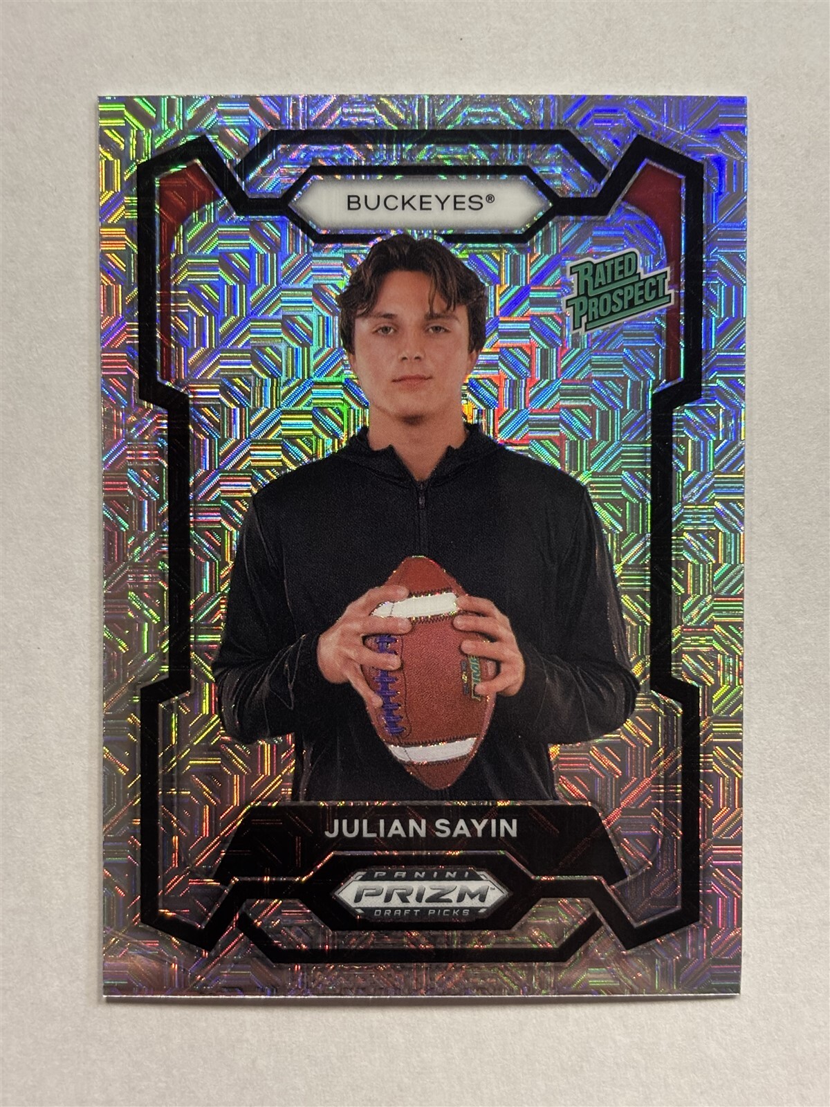 2024 PRIZM DRAFT JULIAN SAYIN RATED PROSPECT MOJO PRIZM #/25 OHIO STATE