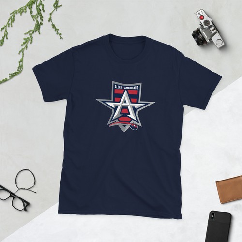 Allen Texas Americans Hockey Team Short-Sleeve Unisex T-Shirt - 第 1/6 張圖片
