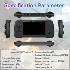 G28 Lightweight Retro Gaming Machine Console 4.3inch High Resolution Screen