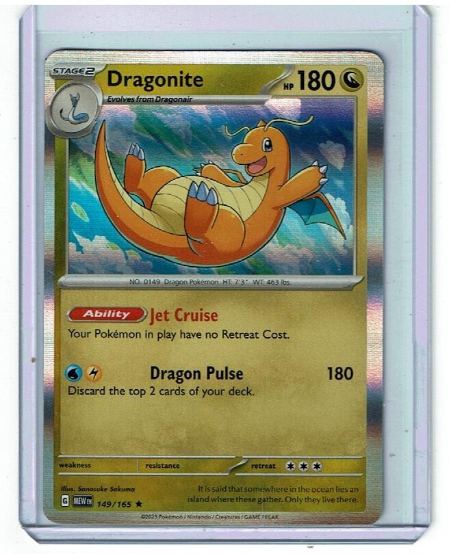 Dragonite - Holo Rare - Pokemon 151 - 149/165 | eBay