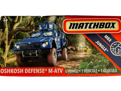 Matchbox Jungle OshKosh Defense M-ATV – Sammelauto Im Maßstab 1:64, Blau, Für Kinder Ab 3