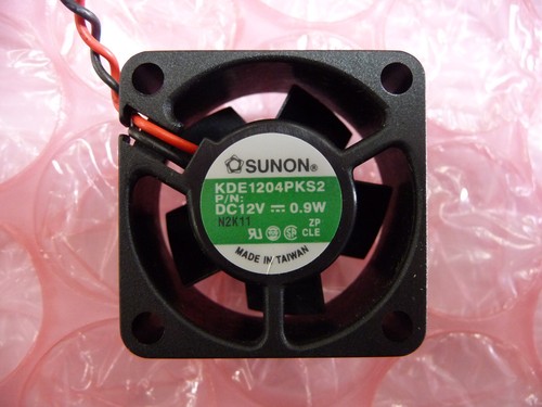 (4) SUNON KDE1204PKS2 Custom 4-to-1 2-pin - 40mm flange mount - 6000RPM 12VDC - Picture 2 of 5