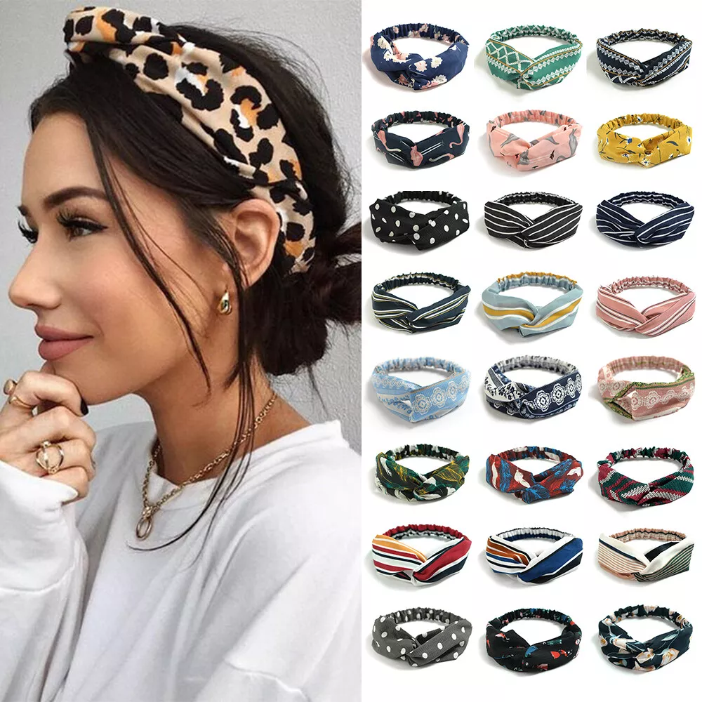 Wrap Headbands for Women Ladies Headwear Girls Hair Bands Bohemian Hairbands