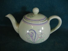 Copeland Spode Moondrop Pattern Flemish Green Body Small Teapot
