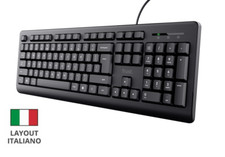 Tastiera integrale con tasti silenziosi e design resistente al liquido TRUST ITA