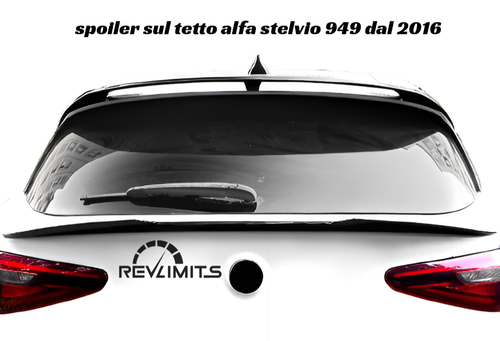 SPOILER POSTERIORE IN ABS NERO LUCIDO ALFA ROMEO STELVIO 949 DAL 2016 AL 2025 - Afbeelding 2 van 5
