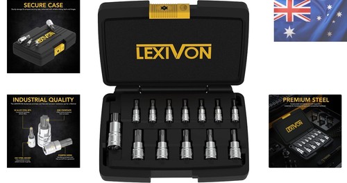 13-Piece Torx Bit Socket Set in S2 Alloy Steel | T8-T60 Sizes Included - Picture 2 of 9