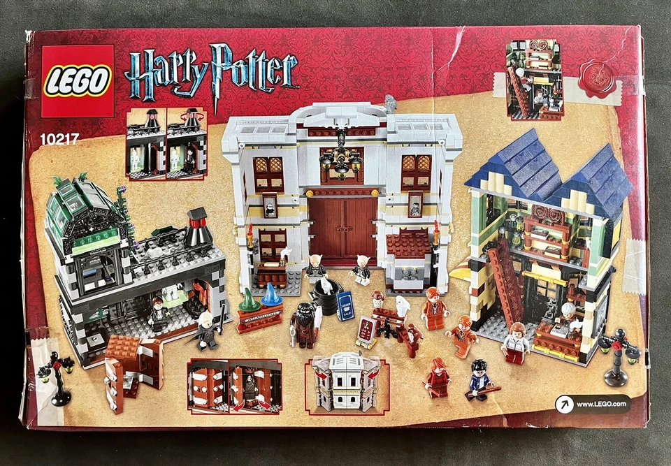 乐高哈利波特:龙巷 (10217) 全新带盒 密封套装;盒子略有损坏 — 第 2/4 张图片
