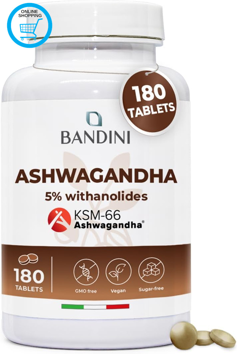 ® Ashwagandha KSM-66® High Strength Supplement - Withania Somnifera (Indian Gins