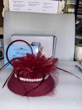 Hot Pink Fascinators Hat Womens Girls