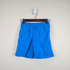 Patagonia Kids Baggies Shorts Size M/10 7" Inseam Lined Vessel Blue 67053