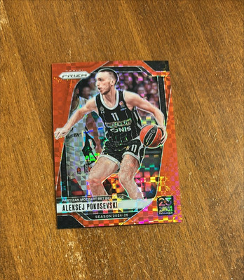 Aleksej Pokusevski 2024-25 Panini Prizm Power Red #80 Partizan Mozzart Bet /75
