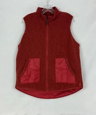 Smartwool Anchor Line Reversible Sherpa Wool Vest Womens Masala Rust XL