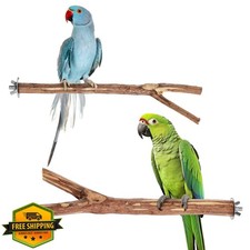 Niteangel Wooden Bird Perches 2 Pack Cockatiel Parakeet