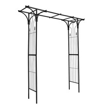 Metal Garden Arch Garden Arbor Trellis Climbing Plants Support Arch Outdoor Arch