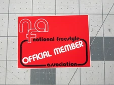 vtg 1980s BMX sticker NFA National Freestyle Association member