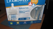 New in Box Dr. Brown's Natural Flow Bottles 8 oz/2440 mil 3 Pack