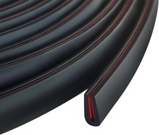 Edge Trim, 1/16" Rubber Edge Trim, Flexible Self Adhesive U Channel Edge Guards,