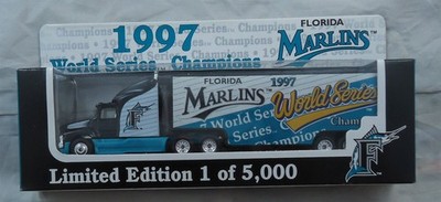 Major League Baseball 1:80 Scale 1997 Florida Marlins die-cast Semi-Truck