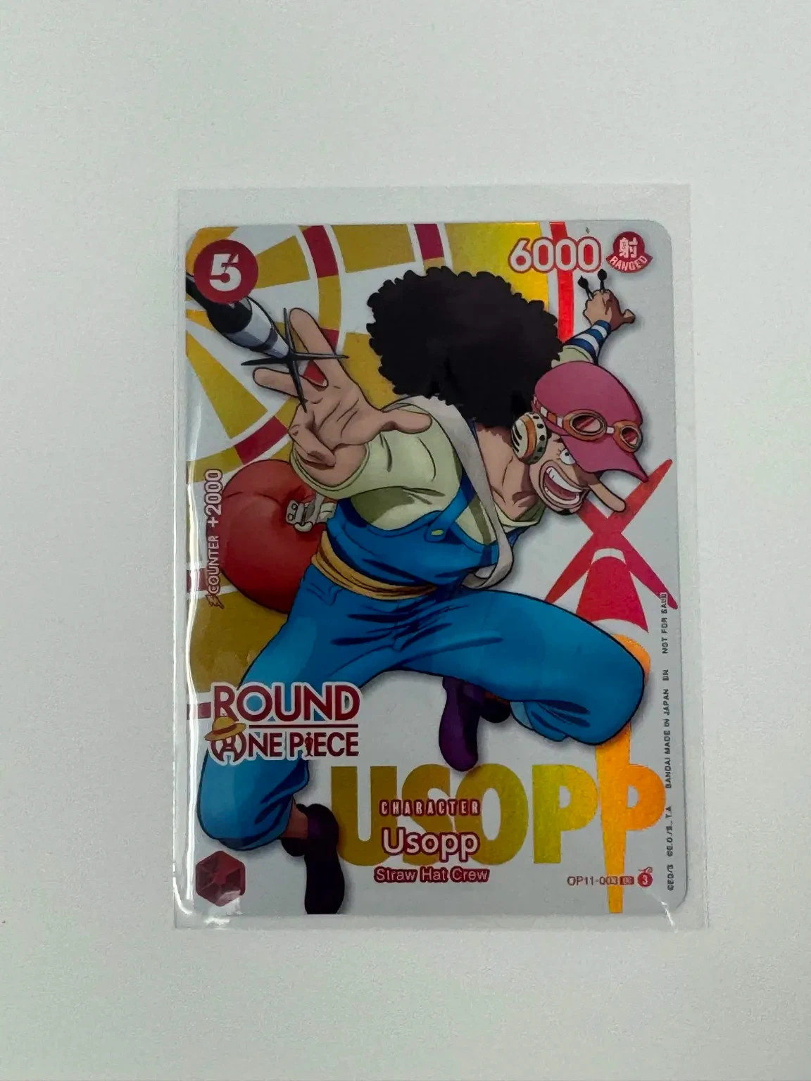 One Piece ROUND 1 Usopp OP11-003 English Promo Card