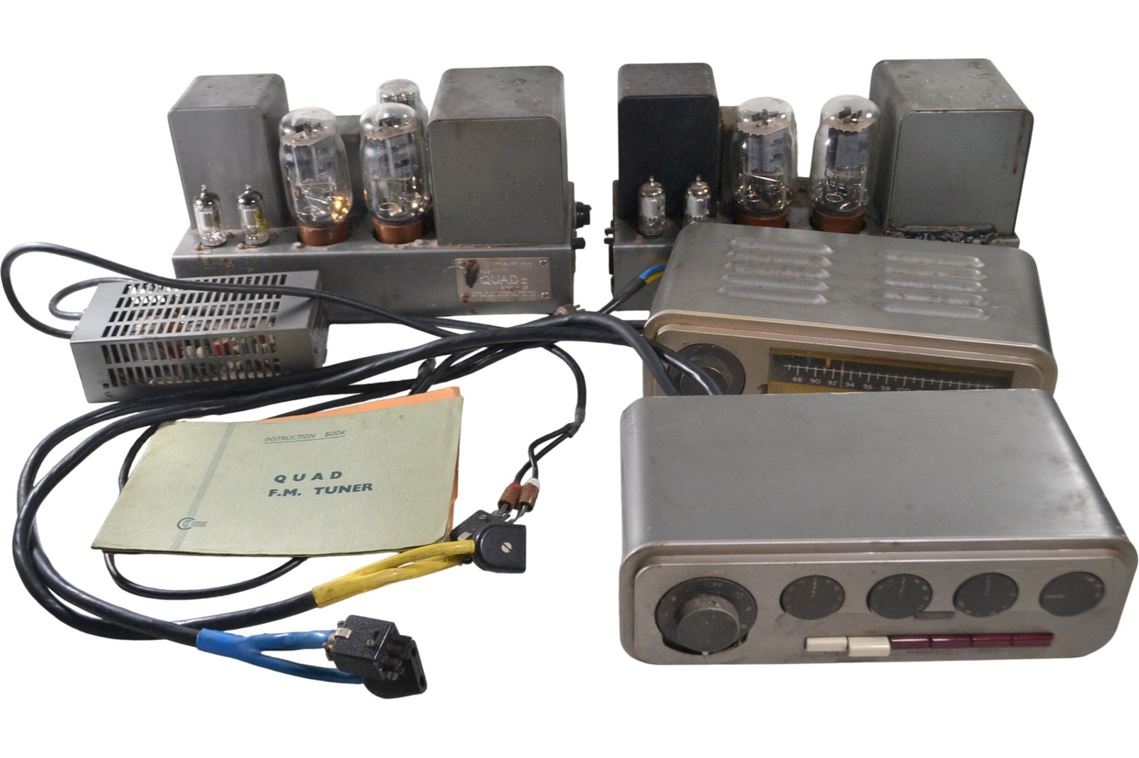 Quad II Amplifiers 22 Control Unit FM1 Multiplex Decoder Vintage Audio Equipment