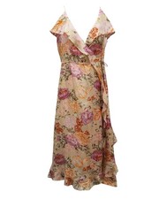 Zimmermann Wrap Dress In Silk Women Multicolor M