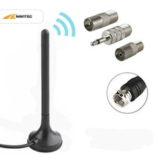 ✅ DAB Radio Antenne für HiFi Anlage FM Radio UKW Antenne Magnetfuss 3x Adapter ✅