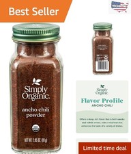 Organic Ancho Chili Powder 2.85oz - Smoky, Mild Heat for Culinary Masterpieces