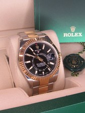 Rolex Sky Dweller Black Dial Two tone Gold Steel 326933 Oyster 42mm Box Papers 6