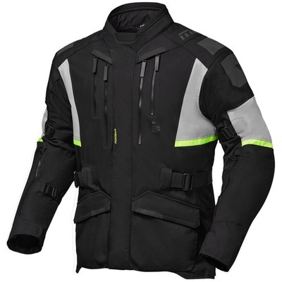 Modeka Men's Motorcycle Textile Jacket L - Striker III - Black-LightGray