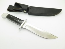 Vintage 1970s Buck 124 Frontiersman Bowie Fixed Blade Hunting Knife