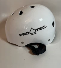 PRO-TEC Classic Skate 2-Stage Liner White Small Skateboard Helmet Medium