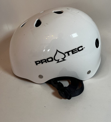 PRO-TEC Classic Skate 2-Stage Liner White Small Skateboard Helmet Medium