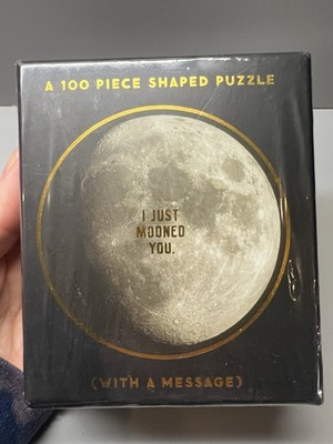 Brass Monkey Mini Puzzle 100 Piece I Just Mooned You Moon Photo New Sealed